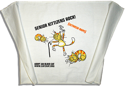 Tea Towel - Senior Kittizens Rock