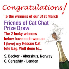 friends of cat chat draw winners